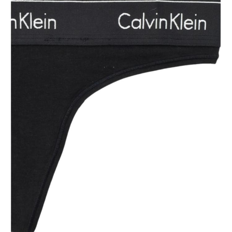 Calvin Klein Стринги с низкой посадкой с надписью Женское нижнее белье Черный 0000F3786E-6WA