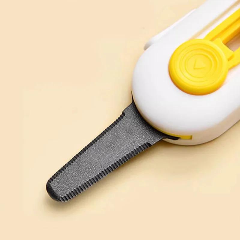 Мини канцелярский нож с магнитом, безопасный канцелярский нож с фиксатором для открывания посылок, коробок, картонных коробок, бритва, идеально подходит для домашнего использования