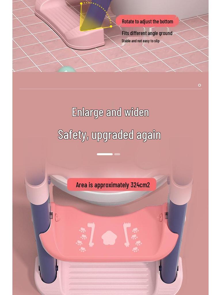 Трапециевидное сиденье для горшка и подставка-ступенька для детей