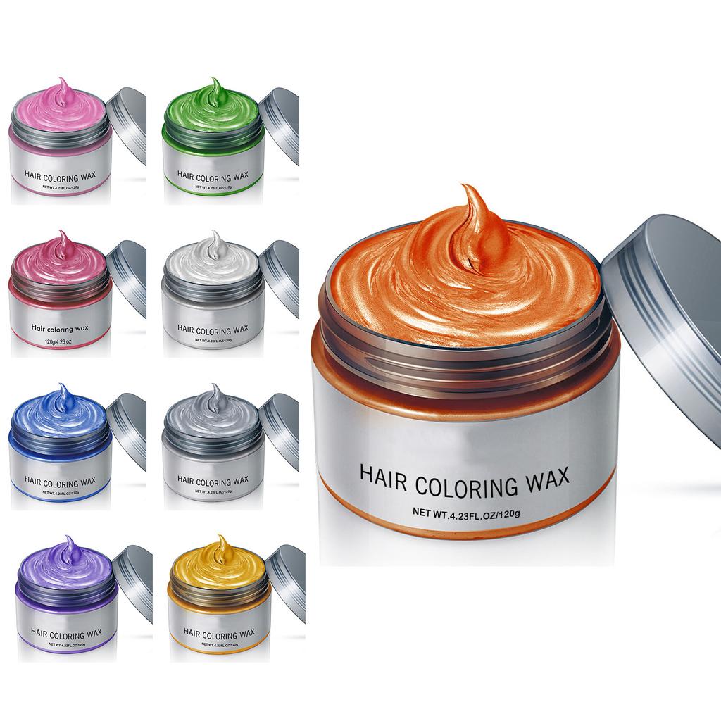 120 г стойкий воск для окрашивания волос для женщин и девочек, не повреждающий волосы, одноразовый аксессуар для укладки, 1 шт.