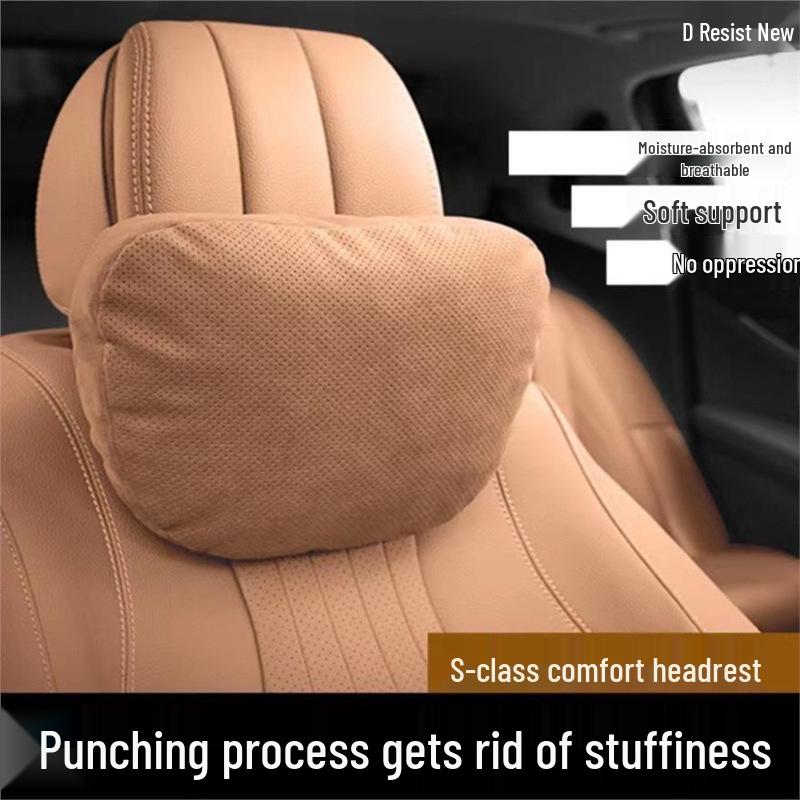 Car Headrest Pillow: Compatible with Mercedes S-Class, Maybach, BMW - Neck and Lumbar Support for Vehicle Interior