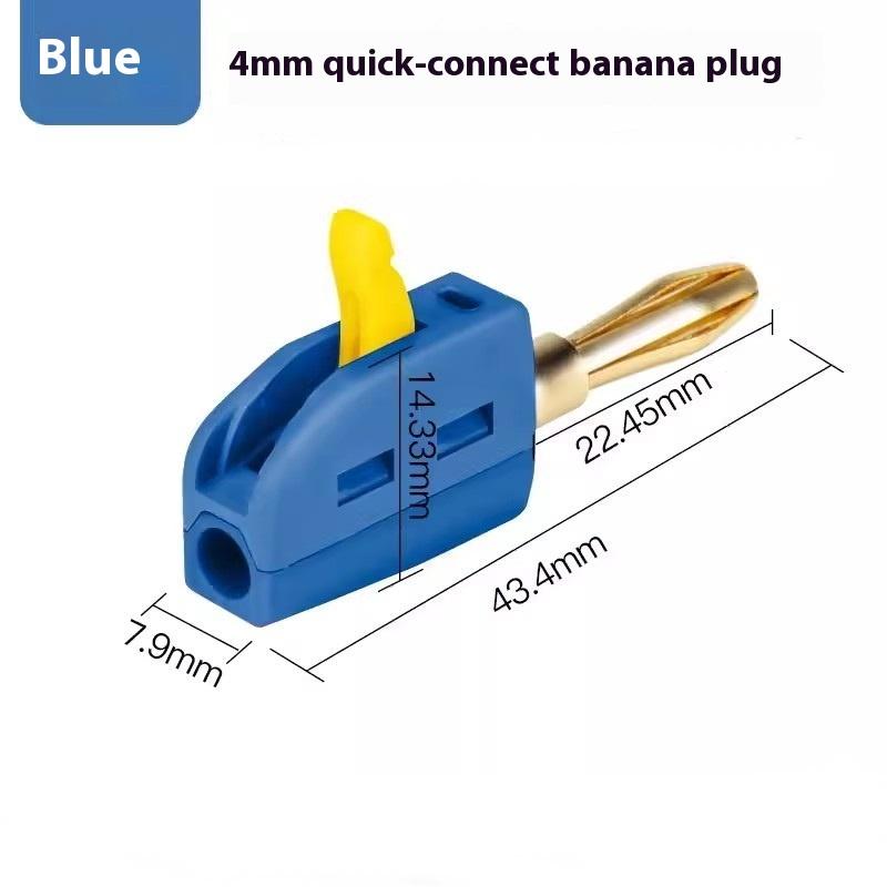 1 шт. Высокотоковый 32А штекер типа "банан" 4 мм Беспаечный быстрый проводной разъем Клеммная колодка Штекер для прибора для проверки мощности