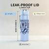 1PC Champions Blue Logo 750ml sports water bottle leakproof straw lid outdoor office home