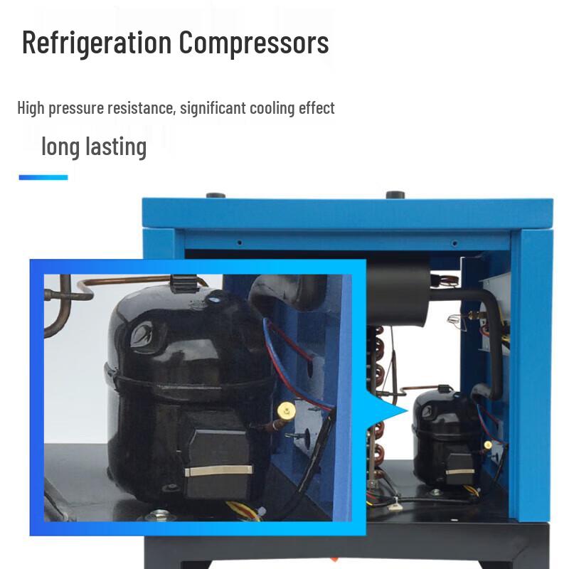 Junlun High-Temp 10.5m³ Refrigerated Air Dryer with Filter CN plug (adapter included)
