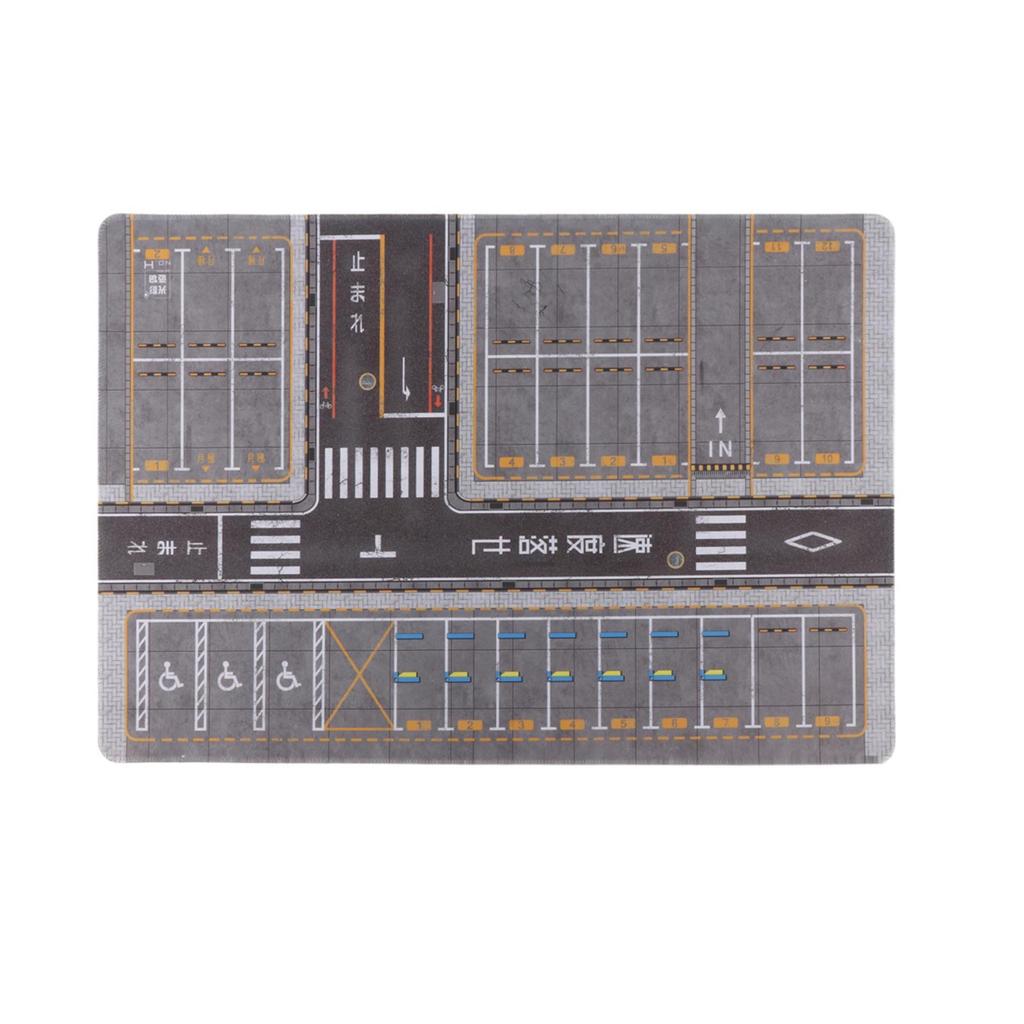 1:64 Коврик для парковки Диорама Коврик для мыши Сцена с автомобилем Мини-гараж для литых моделей Автомобиль Модель автомобиля Сцена с транспортным средством Игрушка