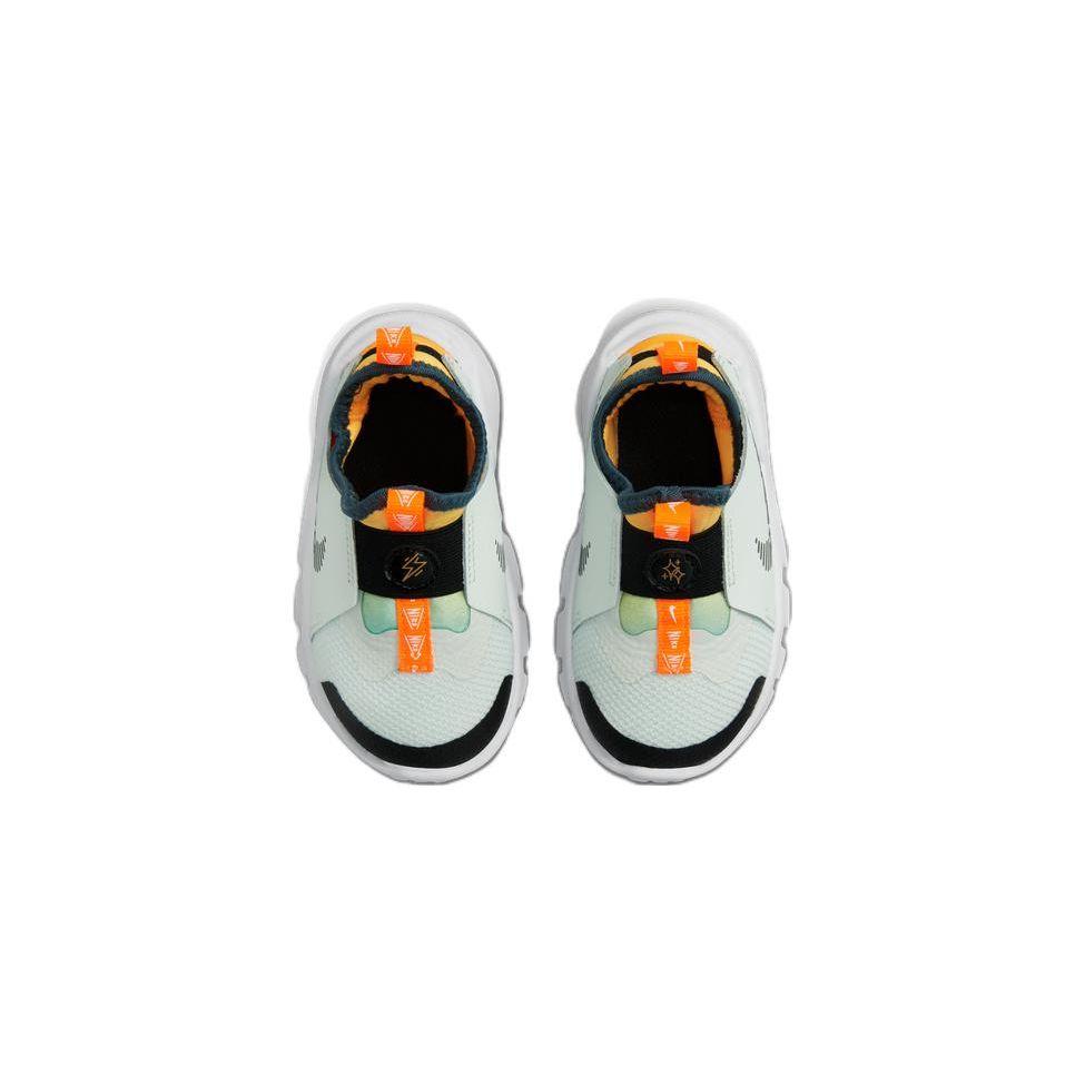 Nike Flex Runner 2 TD Barely Green Laser Orange Baby Sneakers White Black DX6131-301