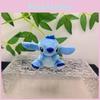 Whimsical Stitch Small Plush Doll Keychain Adorable Blue Color Ideal For Giving Gift