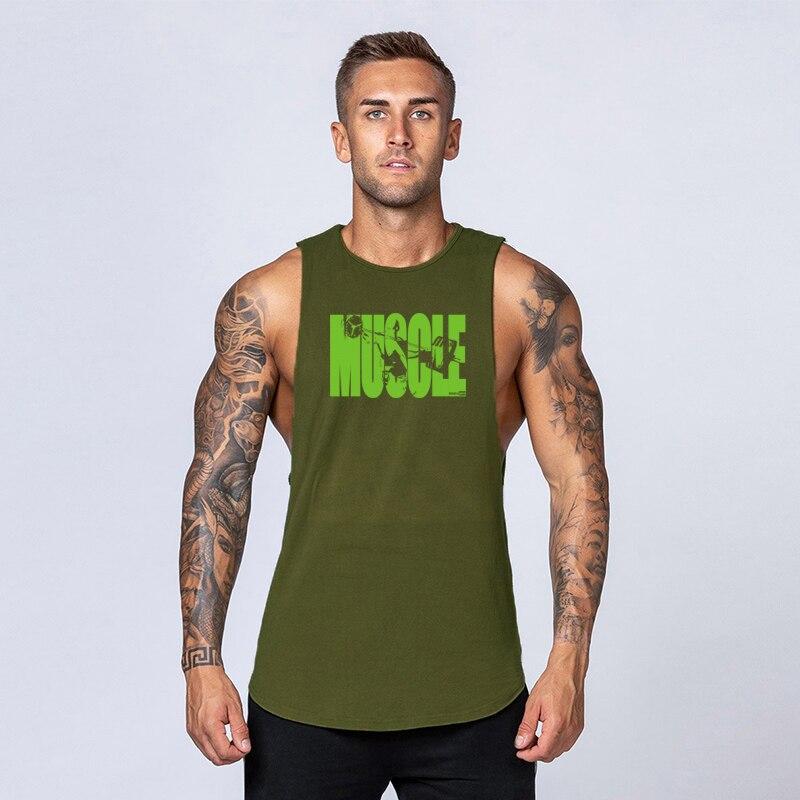 Muscleguys Летняя майка для фитнеса и бодибилдинга, мужская тренировочная дышащая футболка без рукавов, уличная одежда