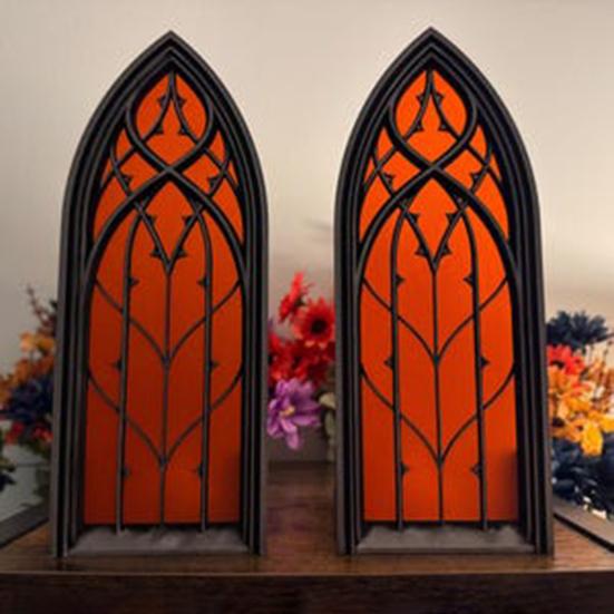 Fantasy Window Book Nook with Light Retro Light-up Window Booknook Bookshelf Insert Decoration Gift for Book Lovers