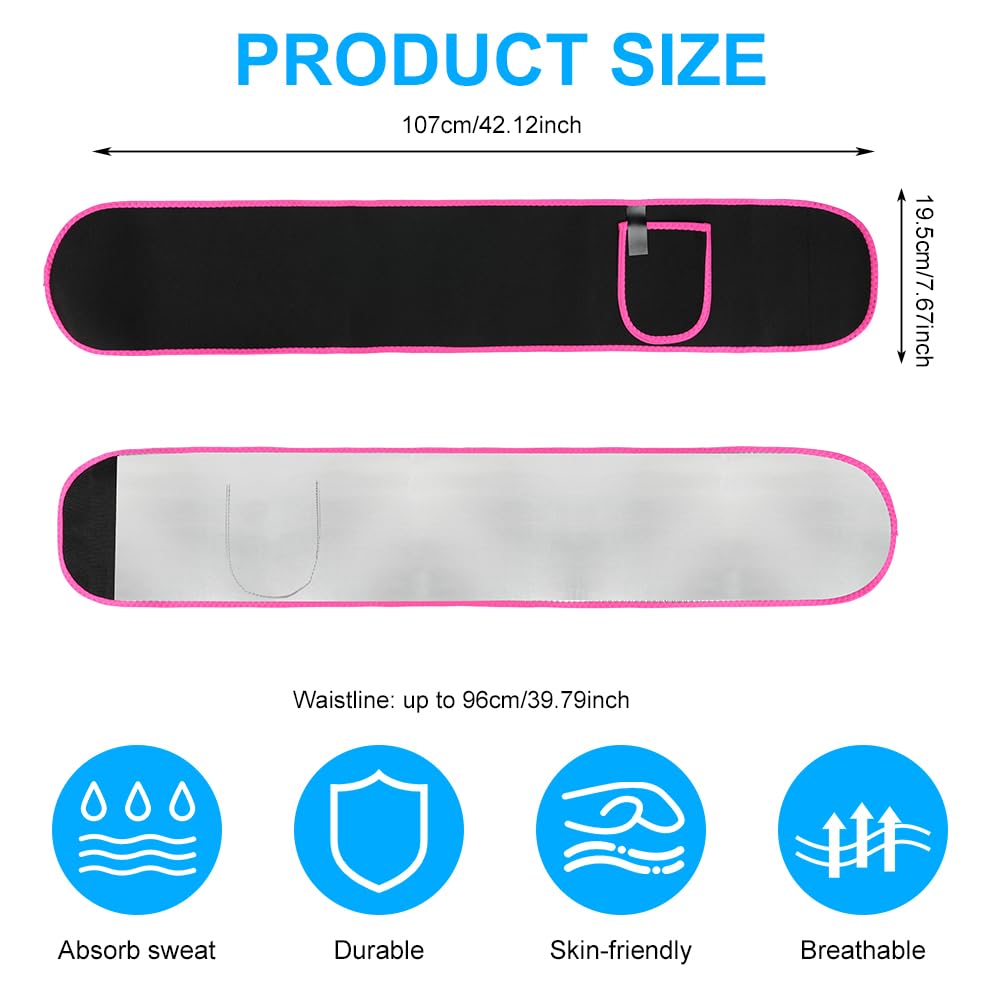 Тренажер для похудения для мужчин и женщин, регулируемый пояс для пота, эффект сауны, сжигание жира, пояс для упражнений на спину