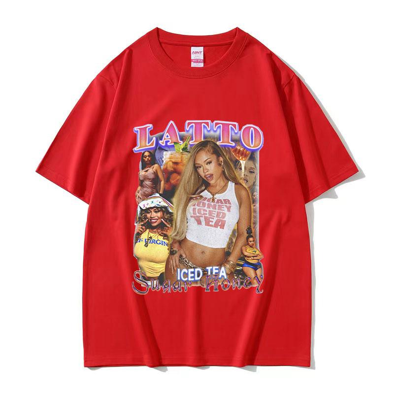 Rapper Big Latto Graphic T Shirt Unisex Women Hip Hop Retro Aesthetic Short Sleeve Tshirt Fashion Oversized Cotton Tees Streetwear