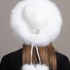 100% Natural Fox Fur Hat Women Cap Thick Fur Cap Winter Warm Hat Female Fashion For Women Hat With Earmuffs Hat