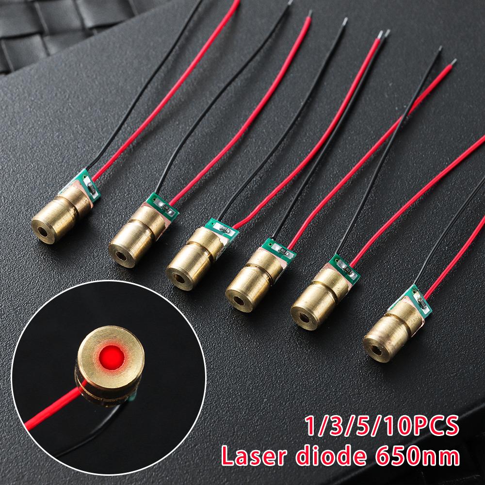 Hot Sale 5 Million Watt Red Sight Adjustable Lasers Laser Diodes Dot Diode Module 650nm 6mm 3V