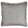 Coussin - Gris - Cuir Synthétique - 60 X 18 X 60 Cm - Élégance Chic