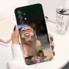 Милая смешная обезьянка для Samsung A30,51,71,S9,Ultra,S20,FE,21,PIus,10,22,Lite,23, Прозрачный, Силиконовый чехол