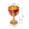 Metal Wine Glasses Retro Dinnerware Goblet Vintage European Style Spirit Vodka Champagne Glasses for Bar Home Decor