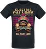 Crew Neck T - Shirt with Electric Call Boy Cyber Skull Gamer Creative - Inspired Graphic Featuring Rock Art for Fans Electric