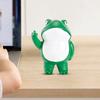 Yousheng Flip-off Frog Figurine Resin Standing Frog Ornament Rebellious Middle Finger Mini Frog Statue for Home Office Desk Decoration