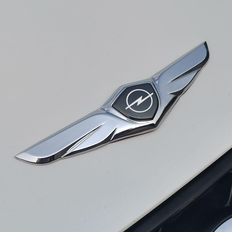 1Pcs Car Accessories 3D Metal Body Trunk Car Wings Side Mark Stickersor Opel Astra H J G K Insignia Corsa C D Vectra C B Meriva