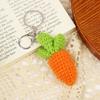 Artificial Crocheted Fruit Keychains Decorative Bags Pendants Gift Accessories