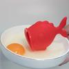 Креативный силиконовый разделитель яичного белка в форме рыбы, небольшое устройство для всасывания яиц, фильтр для яичного желтка и белка, кухонные принадлежности