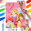 Disney Princess Paint By Number Kit Number Drawing Canvas DIY Picture Home Decor Disney Princesses Art Wall Decor For Living Room Gift