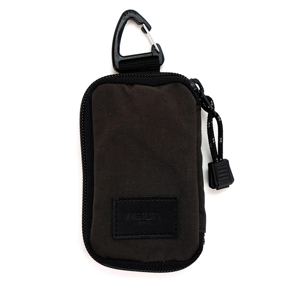 AGILITY affa Key Key Case Wallet Integrated Carabiner Key Pouch Smart Key Nylon Lightweight Water Repellent Men Women "Valek Case"