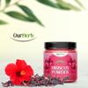 НашОрганический порошок цветков гибискуса OurHerb для масок для лица и волос для всех типов волос, Натуральный чистый уход за волосами и кожей Hibiscus Rosa-Sinensis, G
