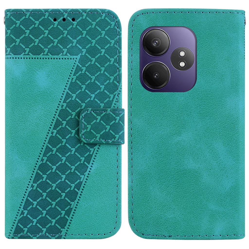 Чехол-подставка для Realme GT Neo6 SE 5G/Neo6 5G/6T 5G/6 5G с тиснением 7-образной формы, кожаный чехол для телефона