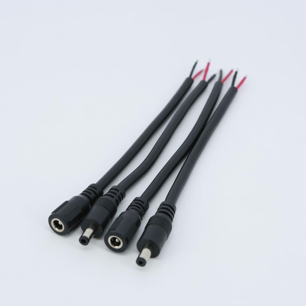 18см 12В 16AWG Разъем питания постоянного тока папа-мама Кабель-адаптер Штекер Питание 10А 5,5x2,1 5,5x2,5ММ для камеры видеонаблюдения светодиодной ленты