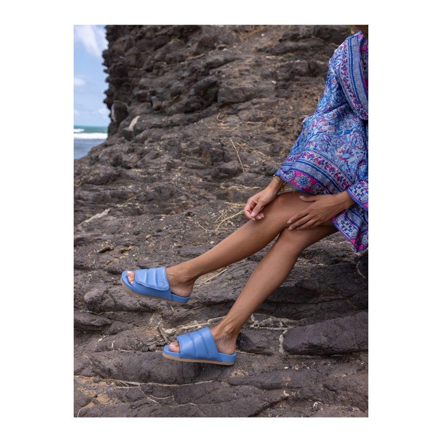 Женские летние повседневные тапочки из натуральной кожи