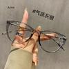 New Fashion Green Reading Glasses Luxury Women Designer Anti Blue Light Glasses Elegant Female Ultralight Cat Eye Eyewear Frames