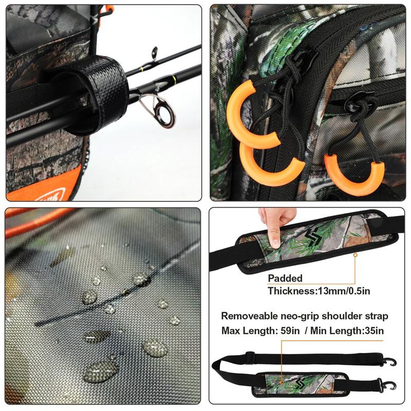Сумки для рыболовных снастей, сумки для рыболовных снастей, портативный органайзер для рыбалки, сумка через плечо, рыболовные инструменты для рыбалки
