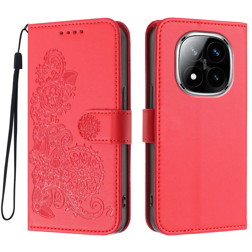 For Xiaomi Redmi Note 14 Pro+ 5G/Xiaomi Redmi Note 14 Pro 5G Phone Cases Mandala Flower Leather Wallet Mobile Cover with Strap