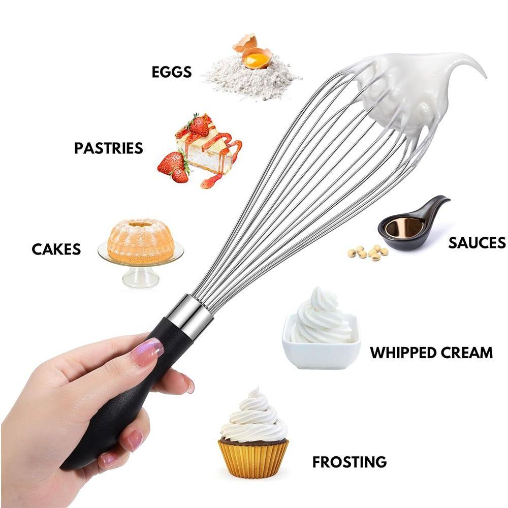 2 шт. 2 стиля кухонный венчик с пластиковой ручкой ручной венчик новые инструменты для выпечки дома