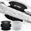 4P/Set Car Door Handle Anti-scratch Sticker Carbon Fibre for TRD GR RAV4 Avensis Yaris Levin Reiz Crown Vios Accessories
