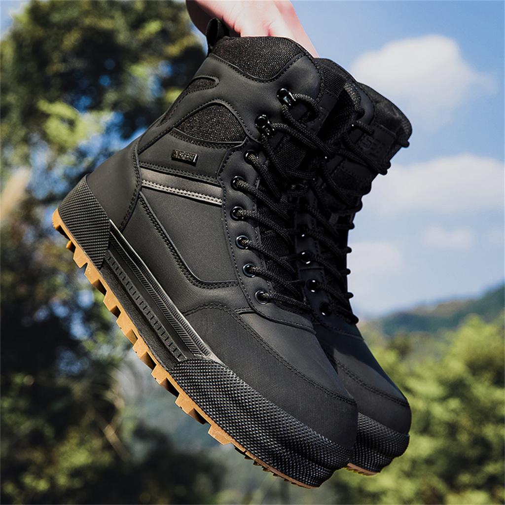 TUINANLE Мужская обувь Уличные походные ботинки Осенние Высокие Износостойкие Нескользящие Походные Внедорожные Спортивные ботинки