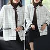 Ayollar modasi Jumper Qalinlashtirilgan Qisqa Ko'p qirrali Trikotaj Kardigan Jaket
