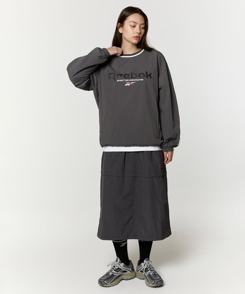 Reebok Юбка-парашют с подкладкой (W) - Древесный уголь