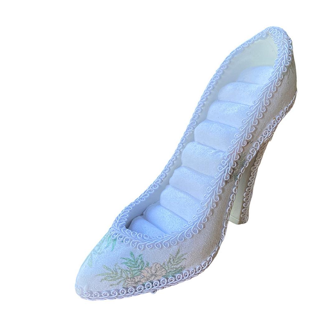 Подставка для украшений с искусственным жемчугом, туфли на высоком каблуке, серьги, ожерелья, кольца, витрина, держатель модных аксессуаров