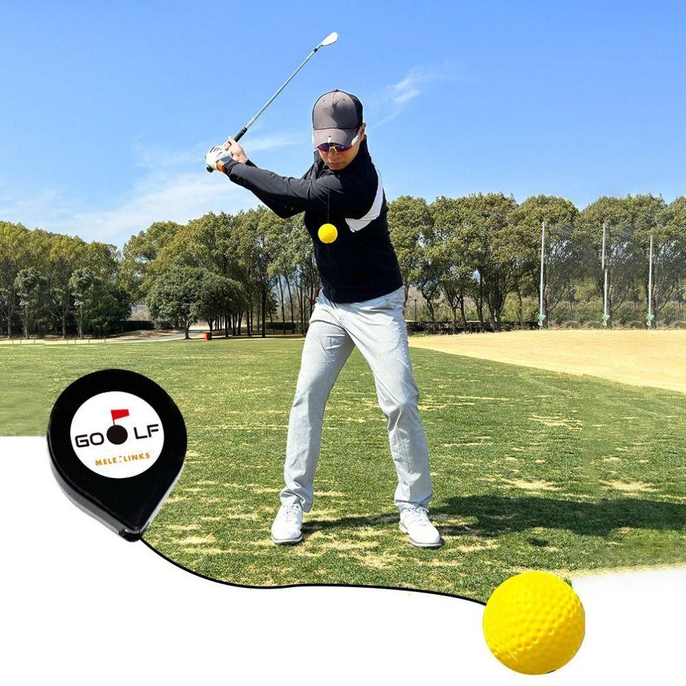 Rotation Training Golf Head Balance Trainer Adjustable Length Golf Swing Trainer Training Aid