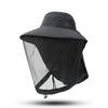 Summer Outdoor Face Neck Protection Bucket Hat Insect Proof Cap Mosquito Hat Fishing Sun Cap