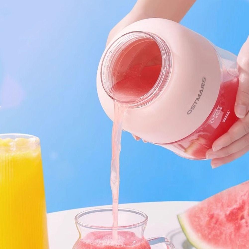 Маленькая электрическая соковыжималка, большая емкость, чашка для питья, креативный портативный блендер, чашка для домашнего хозяйства