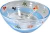 Kyoto Iroe Glass Wakaba (Young Leaves) 6-inch Goldfish Bowl (Gift Boxed)