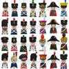 Napoleonic Wars Military Soldiers Building Blocks British France Prussia Cavalry Army Russian Infantry Figures Bricks Kids Toys