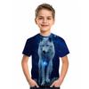 Retro Animal Wolf 3d Printed T Shirt Kids Children Birthday Tshirts Baby Clothes Boys Girls Casual T-Shirts Top Tee Summer