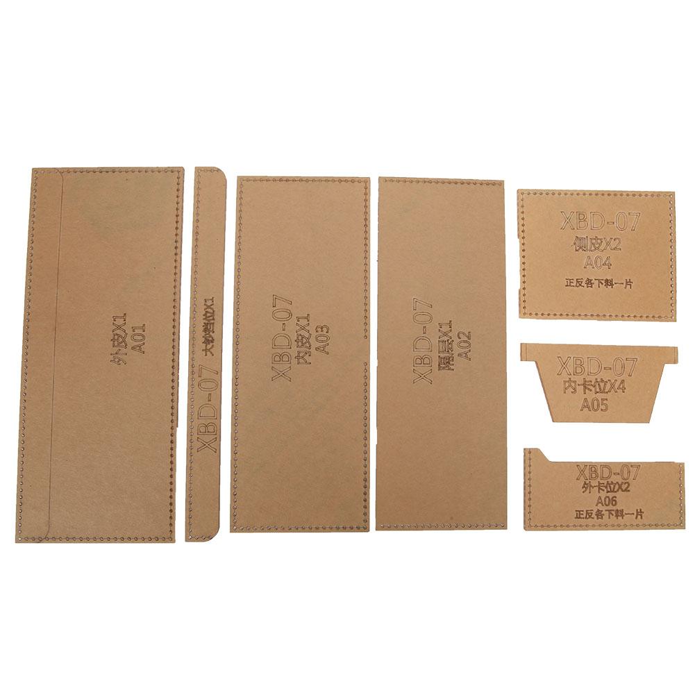 Акриловый шаблон кошелька Прозрачный Ручной DIY Модель кожаного кошелька для короткого кошелька