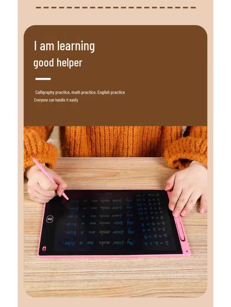 Kids' LCD Writing Tablet - Erasable Drawing & Color Painting Toy