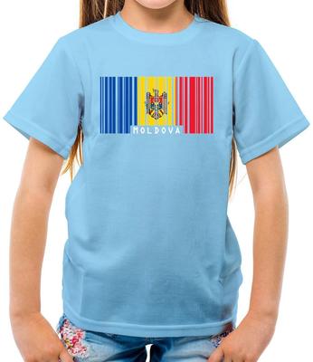 Флаг Молдовы со штрих-кодом - Детский - Молдавский Кишиневский Флаг Страны для Путешествий
