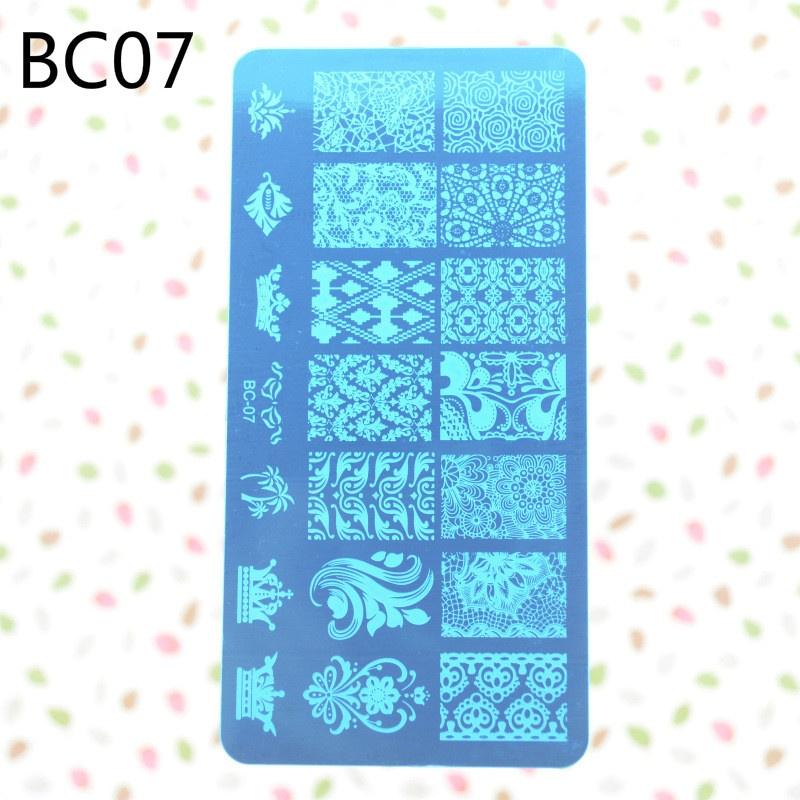 Мода для ногтей 12x6см Новые 10 дизайнов Цветок/Рождество Сделай сам Полировка Штамповка Штампы для ногтей Шаблоны Нейл-арт